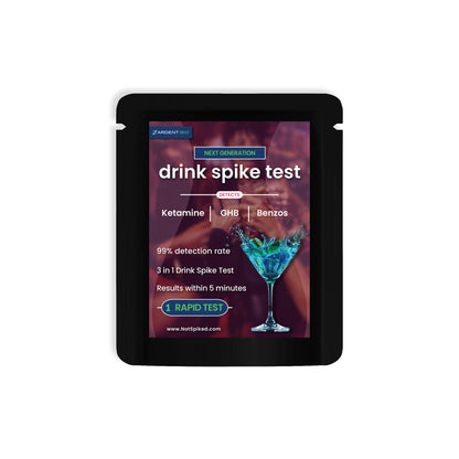 Drink Spiking Test Cassette (GHB, KET, BZO), 2nd Generation