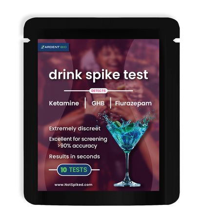 Spike Drink Test Spots (GHB, FLZ, BZO) 10 Tests