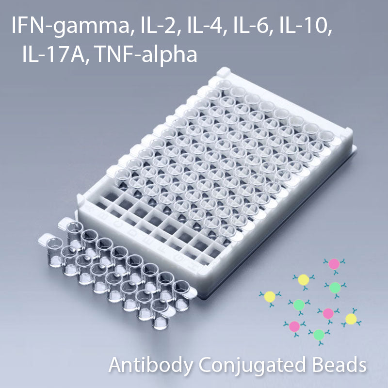 Multiplex IFN-Gamma, IL-2, IL-4, IL-6, IL-10, IL-17A, TNF-Alpha Multiplex Kit
