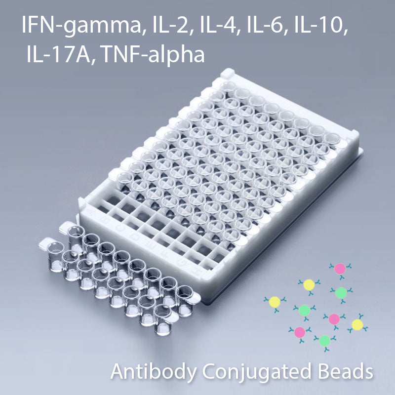 Multiplex IFN-Gamma, IL-2, IL-4, IL-6, IL-10, IL-17A, TNF-Alpha Multiplex Kit